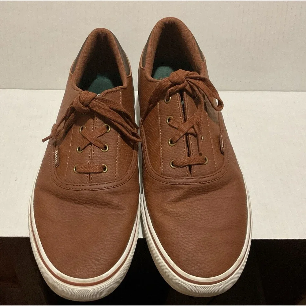 Bass Men’s 12 Brown Faux Leather Shoes Everyday Wear